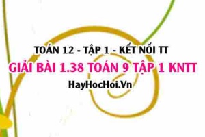 Giải 1.39 Toán 12 tập 1 SGK Kết nối tri thức